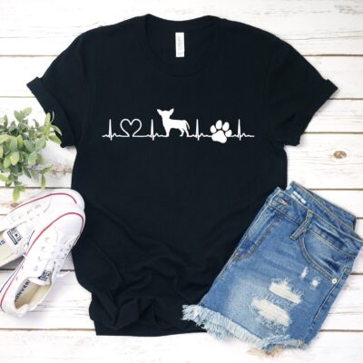 Chihuahua Heartbeat Paw Shirt