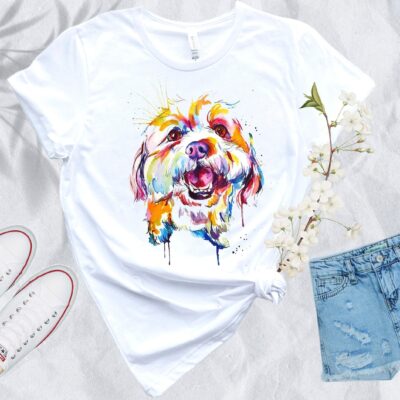 Golden Doodle Colorful Shirt