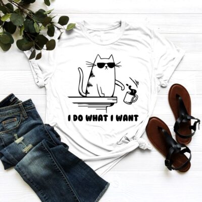 I Do What I Want Cat T-Shirt