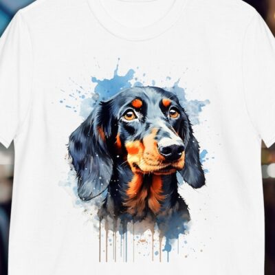 Dachshund Watercolor Style T-Shirt