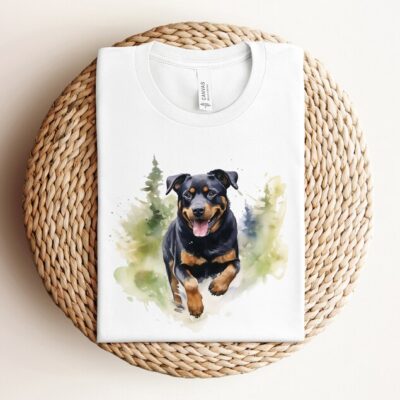 Watercolor Rottweiler T-Shirt